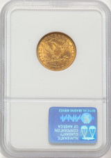 1892-CC $5 Liberty Half Eagle NGC MS63