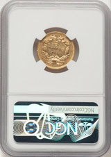 1867 $3 Three Dollar Gold Pieces NGC AU55