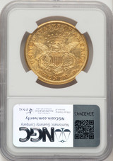 1873-CC $20 Liberty Double Eagle NGC AU55