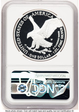 2023-W Proof Silver Eagle 1 oz ER Blue NGC PF70