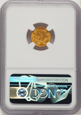 1854 G$1 Type Two Gold Dollar NGC MS61