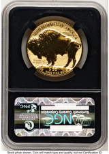 2013-W Reverse Proof Gold Buffalo 1 oz Bison Label NGC PF70