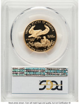 1987-P Proof Gold Eagle 1/2 oz Blue Gradient PCGS PR70