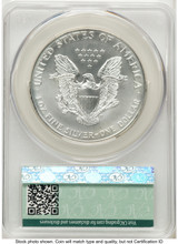 1999 Silver Eagle Non Designation CACG MS70