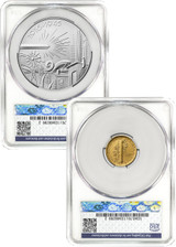 2026-W (P) Mercury Gold Coin Silver Medal Set AD Battlefield Label CAC MS70/SP70