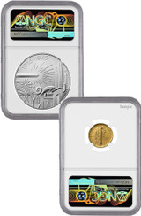 2026-W (P) Mercury Gold Coin Silver Medal Set AR Hancock Label NGC SP70