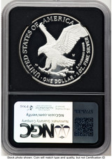 2024-W Proof Silver Eagle 1 oz AR Miles Standish NGC PF70