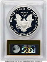 2014-W Proof Silver Eagle 1 oz FS Gold Foil PCGS PR70