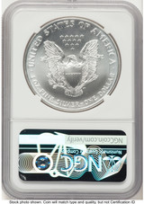 1997 Silver Eagle Brown Label NGC MS70