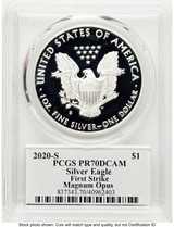 2020-S Proof Silver Eagle 1 oz FS Magnum Opus PCGS PR70