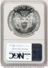 1992 Silver Eagle Brown Label NGC MS70