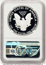 2018-W Proof Silver Eagle 1 oz FR Elizabeth Jones NGC PF70