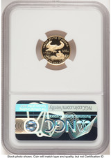 2021-W Type 1 Proof Gold Eagle 1/10 oz ER Mike Castle NGC PF70