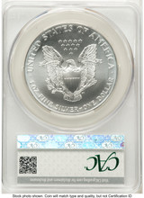 1997 Silver Eagle Silver Label CACG MS70