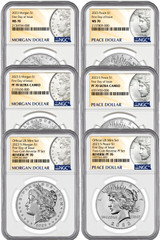 Limited Edition 6-Coin Collector's Set: The 2023 Morgan and Peace Dollar Series