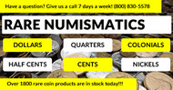 Rare Numismatics Coin Dealer