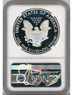 2020-S $1 Proof Silver Eagle NGC PF70 Ultra Cameo Miles Standish Signed