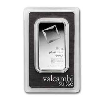 100 GRAM PLATINUM BAR VALCAMBI