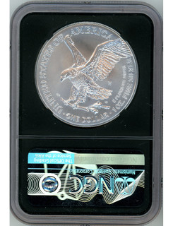 2021 W Burnished Silver Eagle T-2 FDI NGC MS70 Gaudioso Signed