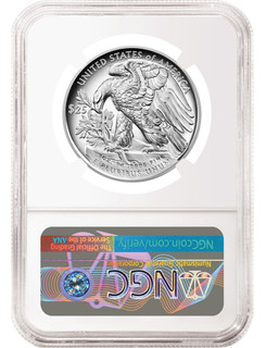 2021 $25 Palladium Eagle High Relief First Day of Issue NGC MS70