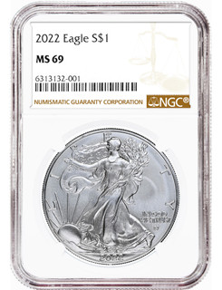 2022  American Silver Eagle NGC MS69
