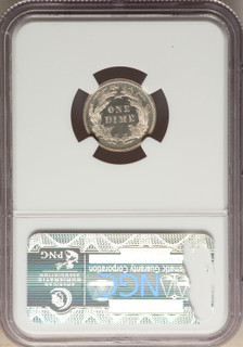 1882 10C CA Proof Seated Dime NGC PR66