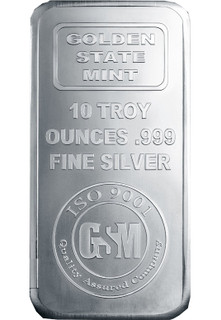 10 oz Golden State Mint Silver Bar