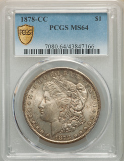 1878-CC S$1 Morgan Dollar PCGS MS64