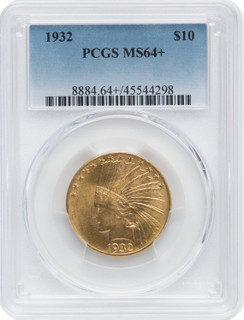 1932 $10 Indian Eagle PCGS MS64+