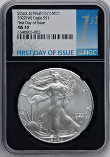 2022 (W) Silver Eagle Struck at West Point FDI NGC MS70