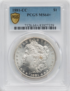 1881-CC $1 Morgan Dollar PCGS MS64+