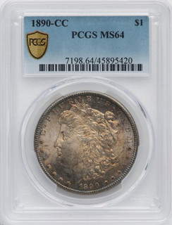 1890-CC $1 Morgan Dollar PCGS MS64