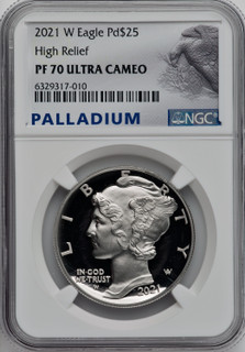 2021-W $25 Palladium NGC PF70