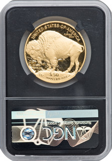 2018-W $50 One-Ounce Gold Buffalo First Strike NGC PF70 James Fraser Signed