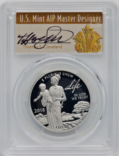 2018-W $100 One Ounce Platinum Eagle Life First Day of Issue Art Deco PCGS PR70