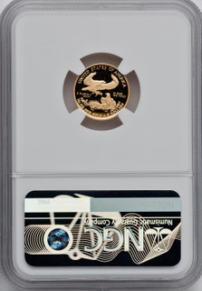 2021-W $5 Gold Eagle T1 NGC PF70 Mike Castle Signed