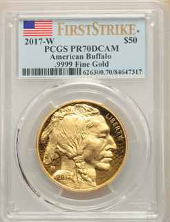 2017-W G$50 Buffalo First Strike PCGS PR70