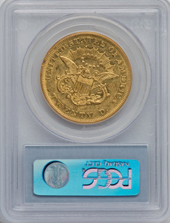 1857-O $20 Liberty Double Eagle PCGS AU55