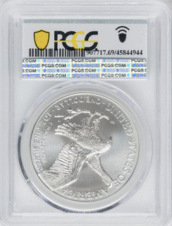 2021 American Silver Eagle Type 2 At Dusk & Dawn 35th Anniversary 339th PCGS MS69