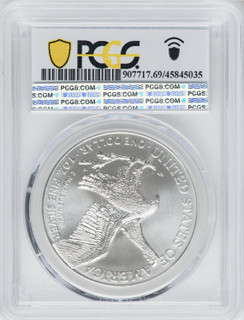 2021 American Silver Eagle Type 2 At Dusk & Dawn 35th Anniversary 430th PCGS MS69