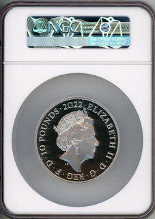 Elizabeth II silver Proof  King Henry VII  10 Pounds (10 oz) 2022 PR70 Ultra Cameo NGC World Coins NGC MS70