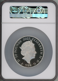 Elizabeth II 10oz silver  James I  10 Pounds 2022 PR70 Ultra Cameo NGC. First Release World Coins NGC MS70