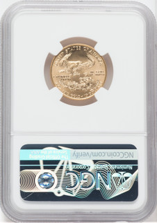 1998 $10 Gold Eagle NGC MS70 Edmund C Moy Signed