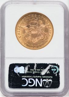 1859-S $20 Liberty Double Eagle NGC AU58