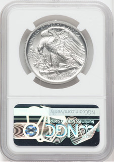 2020-W Palladium Burnished High Relief NGC MS70 Ron Harrigal Signed