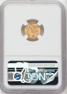 1874 G$1 Gold Dollar NGC MS62