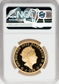 Elizabeth II gold Proof  King Edward VII  100 Pounds (1 oz) 2022 PR70 Ultra Cameo NGC World Coins NGC MS70