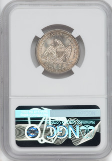 1859 25C Seated Quarter NGC MS66