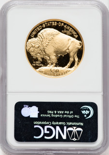 2006-W $50 One-Ounce Gold Buffalo Gold NGC Ultra Cameo PF70