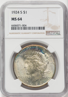 1924-S $1 Peace Dollar NGC MS64